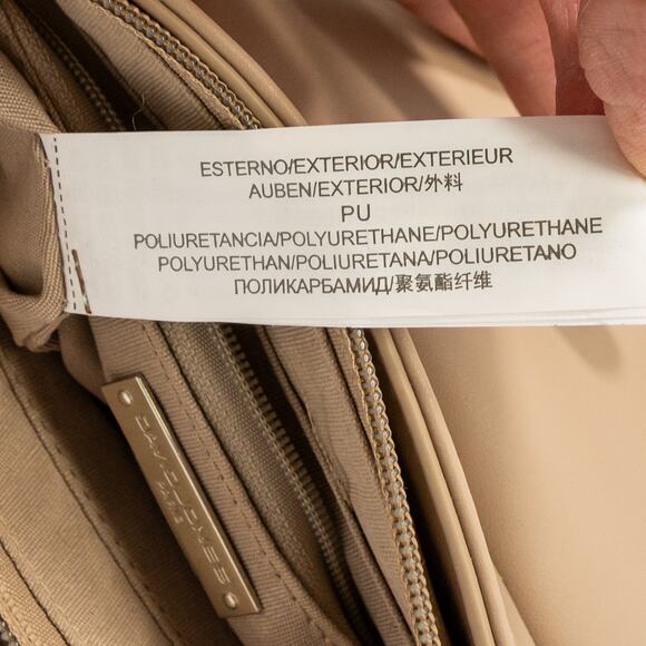 Women's Tan Top Handle Bag DAVID JONES PARIS Handbag Crossbody Purse - Picture 11 of 11